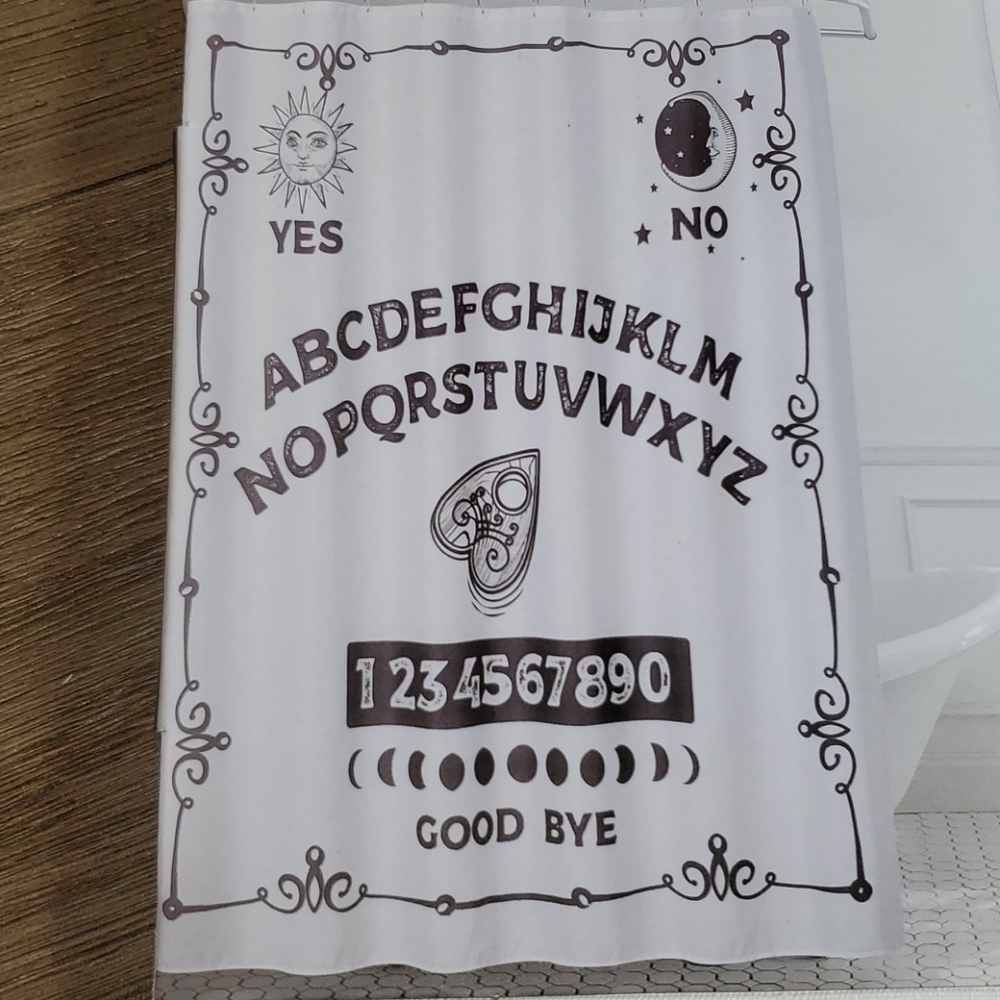 Spooky Home Essentials Ouija Theme Shower Curtain